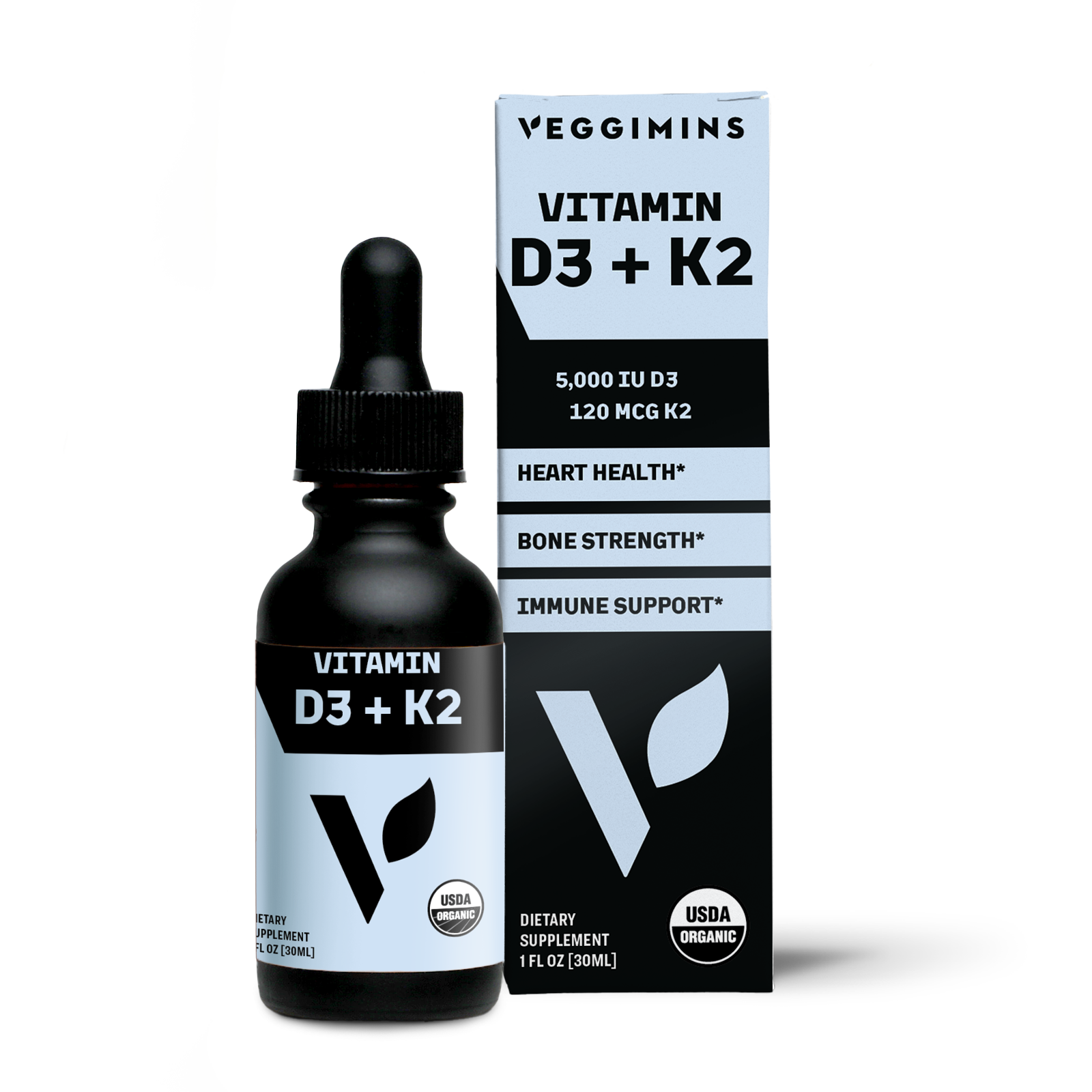 Organic Vitamin D3 + K2